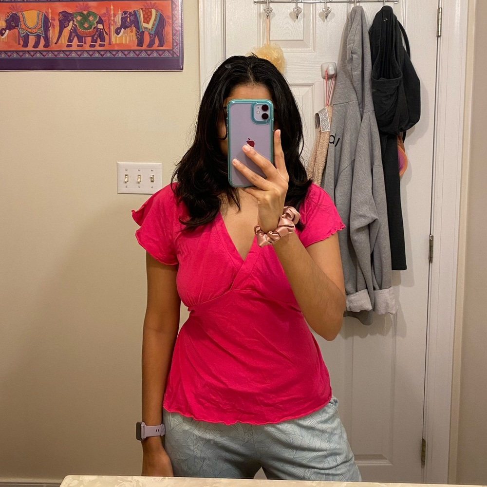 Sexy, Flowy Pink Top